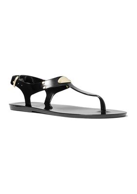 MK Plate Jelly Thong Sandals