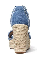 Women's Berkley Mid Wedge Fringed Sandals