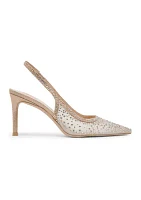 Kaye Crystal Slingback Heels