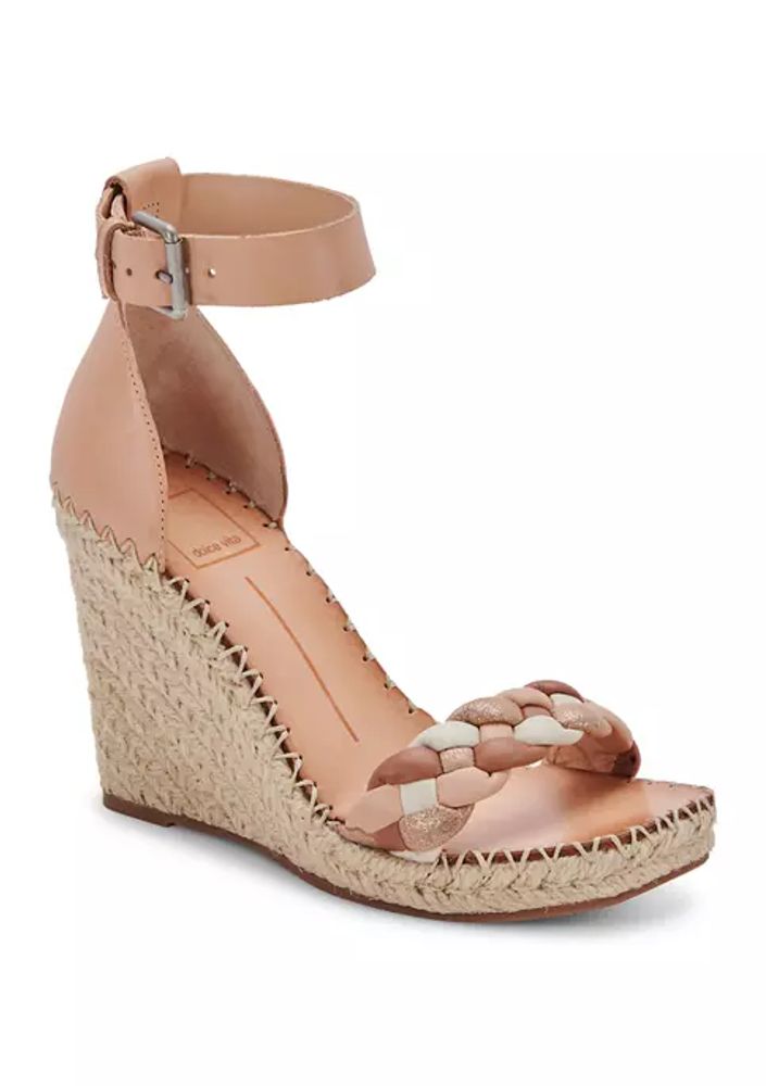 Billie leather espadrilles wedge mules