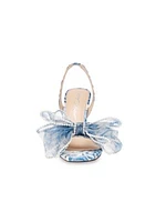 Fawn Pearl Bow Sandals