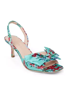 Eloise Bow Slingback Heeled Sandals