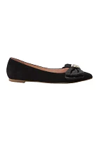 Debra Ornament Bow Ballet Flats