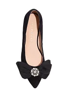 Debra Ornament Bow Ballet Flats