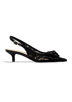 Debra Kitten Heel Slingbacks