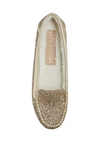 Millie Glitter Sherpa Lined Moccasins