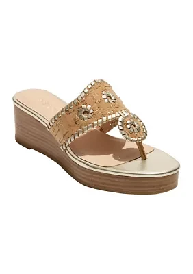 Jacks Mid Wedge Cork Sandals