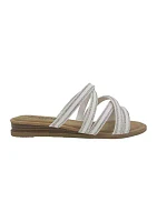 Glisten Wedge Flat Sandals