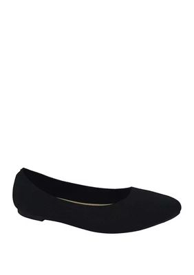 Champs Pointed Knit Flats