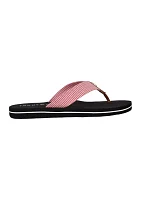 Carsun Seersucker Flip Flops