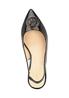 Nileo Block Heeled Sling Back Pumps