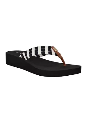 Ralmie Wedge Flip Flop Thong Sandals