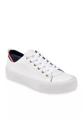 Two Lace-Up Court Sneakers
