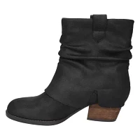 Twyla Slouch Block Heel Ankle Boots