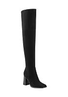 Denki Over the Knee Sqaure Toe Boots