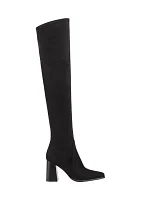 Denki Over the Knee Sqaure Toe Boots