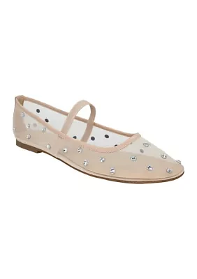 Sienna Mesh Phinestone Flats