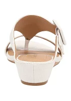 Irina Wedge Thong Sandals - Wide Width