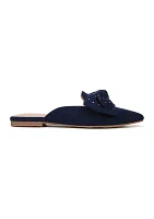 Elise Bow Mule Flats