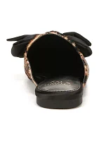 Elise Bow Mule Flats