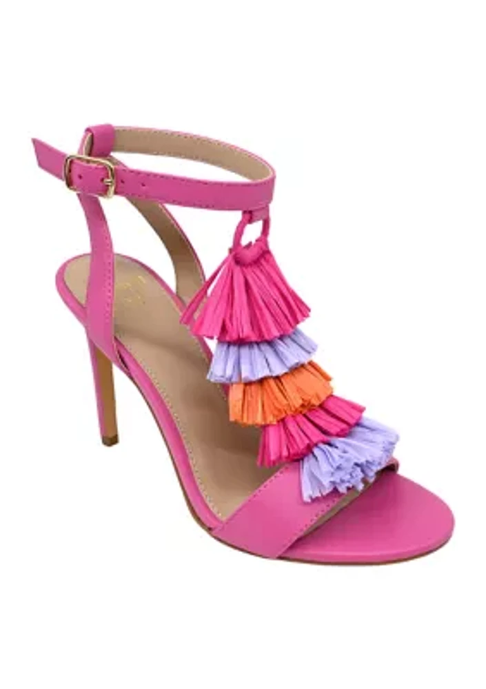 Abigail Fringe Heeled Sandals