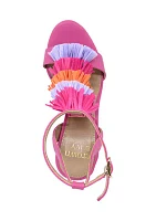 Abigail Fringe Heeled Sandals