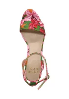 Milah Floral Wedge Sandals