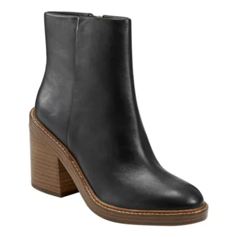 Haleena Block Heel Dress Booties