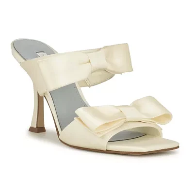 Yoloh Bridal Square Toe Dress Sandals