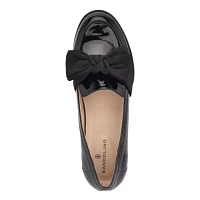 Lindio Bow Detail Block Heel Slip On Loafers