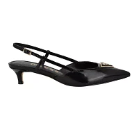 Jesson Pointed Slingback Kitten Heel Mules