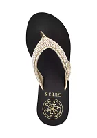 Sarraly Eva Logo Wedge Sandals