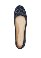 Abigail Signature Denim Flats