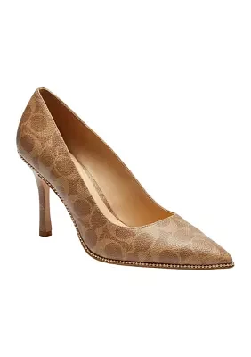 Signature Canvas Samantha Pumps - Available Medium & Wide Width
