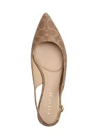 Claire Signature Canvas Skimmer Flats