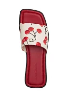 Florence Cherry Print Sandals