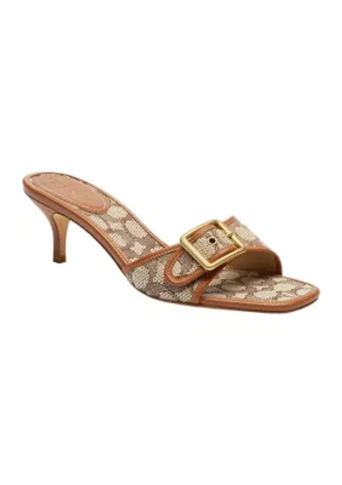 Margot Signature Textile Jacquard Sandals