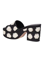 Ibiza Pom Floral Sandals