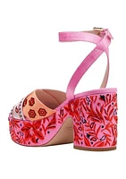 Rio Bandana Patchwork Platform Sandals