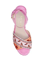 Rio Bandana Patchwork Platform Sandals