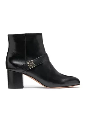 Dakota Zip Up Mid Heeled Booties