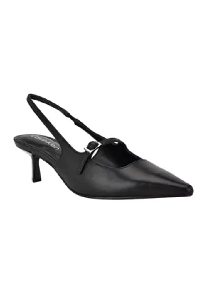 Kallien Pointy Toe Slingback Dress Pumps