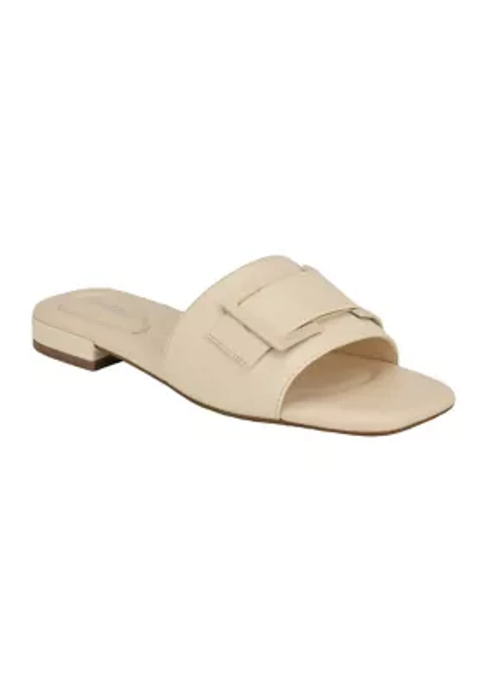 Kater Sqaure Toe Slip-on Dress Sandals