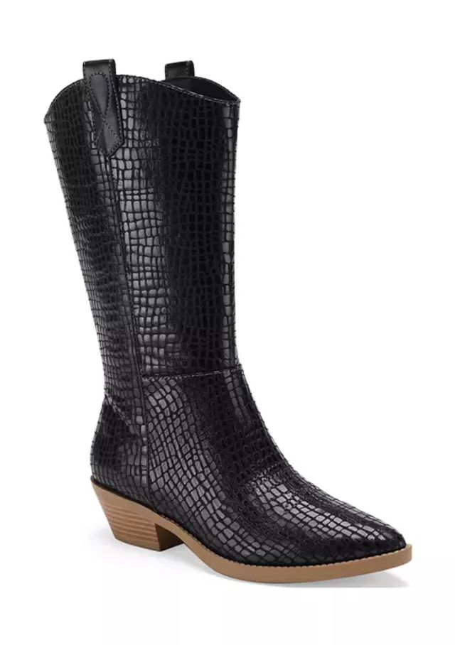 belk snakeskin booties