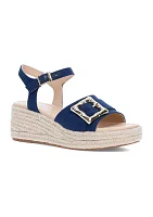 Derby Wedge Sandals