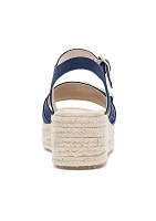 Derby Wedge Sandals