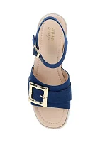 Derby Wedge Sandals
