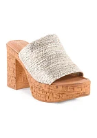 Applause Heeled Slide Sandals