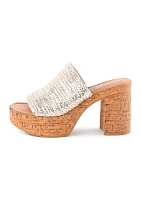 Applause Heeled Slide Sandals
