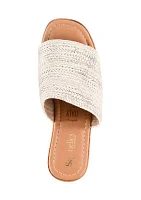 Applause Heeled Slide Sandals